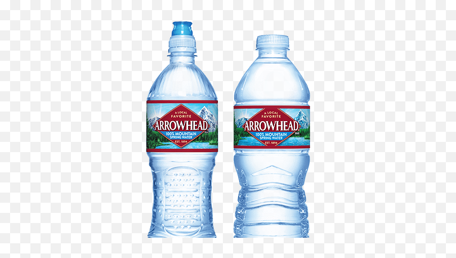 Bottled Water Arrowhead Brand Mountain Spring - Arrowhead Spring Water Png,Water Bottles Png
