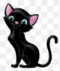 Black Cat Clipart Princess Png