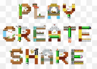 Super Mario Maker - Mario Maker Play Create Png,Mario Maker Png