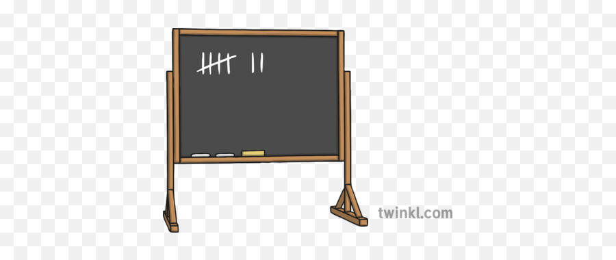 Chalkboard With Tally Chart - Horizontal Png,Tally Marks Png