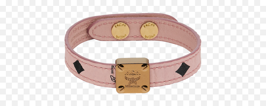 Reversible Logo Plate Bracelet In Visetos - Solid Png,Pink Dog Logo