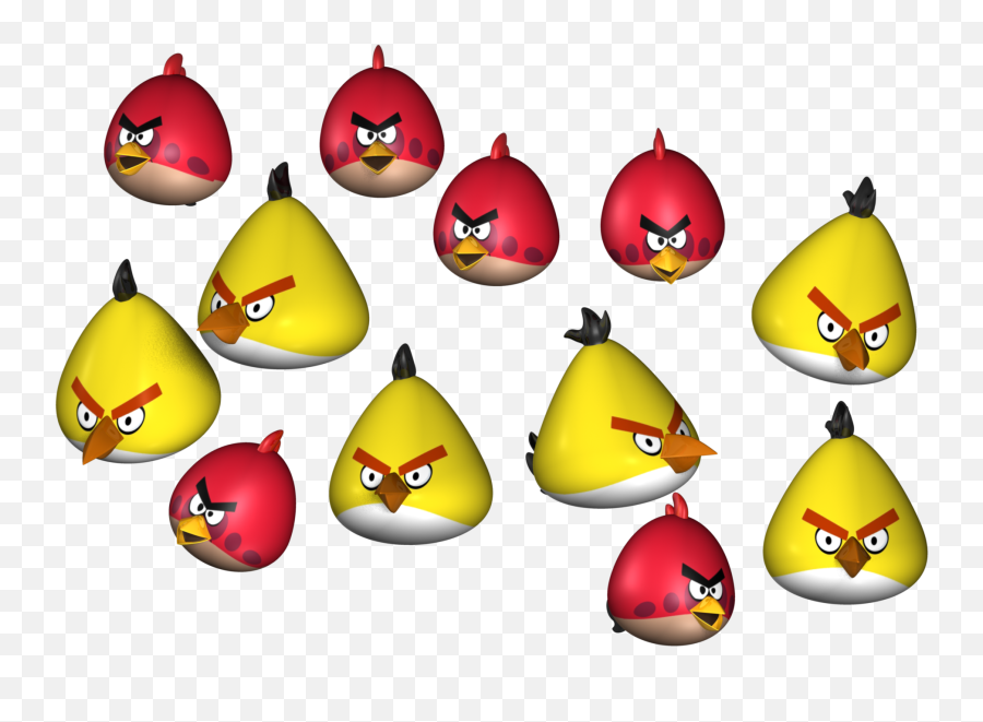 Download Hd Angry Birds 3d Model Obj Mtl Ma Mb 2 - Angry Birds 3d Model Png,Png To Obj
