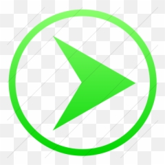 Iconsetc Simple Ios Neon Green Gradient Classica Arrow - Copyright Symbol png