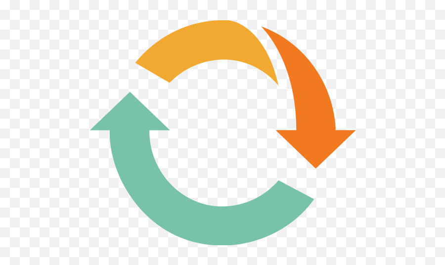 Green Orange Yellow Arrow Round Logo - Arrow Circle Design Logo Png,Round Logo