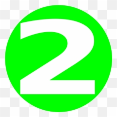 Glossy Green Circle Icon With 2 Clip Art - Dot png