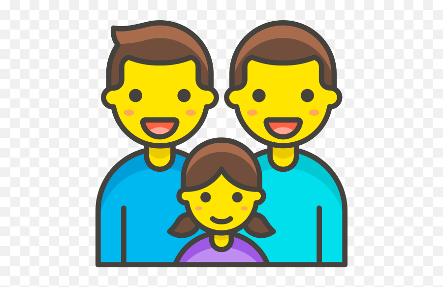 Family Man Girl Free Icon Of 780 Vector Emoji - Icon Png,Cute Girl Icon
