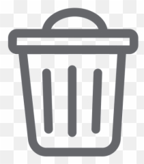 Trash Bin Icon Flat - Transparent PNG u0026 SVG vector file Coffee Cup Symbol