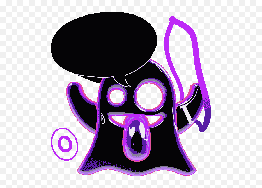 Top Ghosts Stickers For Android U0026 Ios Gfycat - Gif Neon Sticker Png,Ghost Emoji Transparent