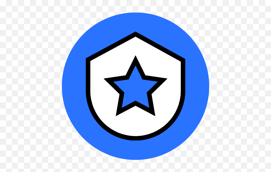 Protect Safe Safety Secure Security Png Shield With Star Icon 16x16