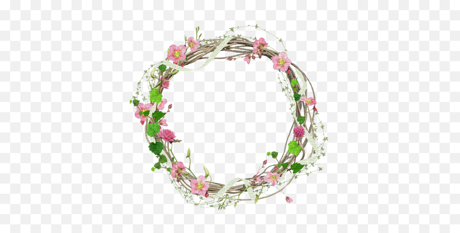 Circle Frame Spring Summer Flowers - Flower Borders And Frames Png,Flower Circle Png