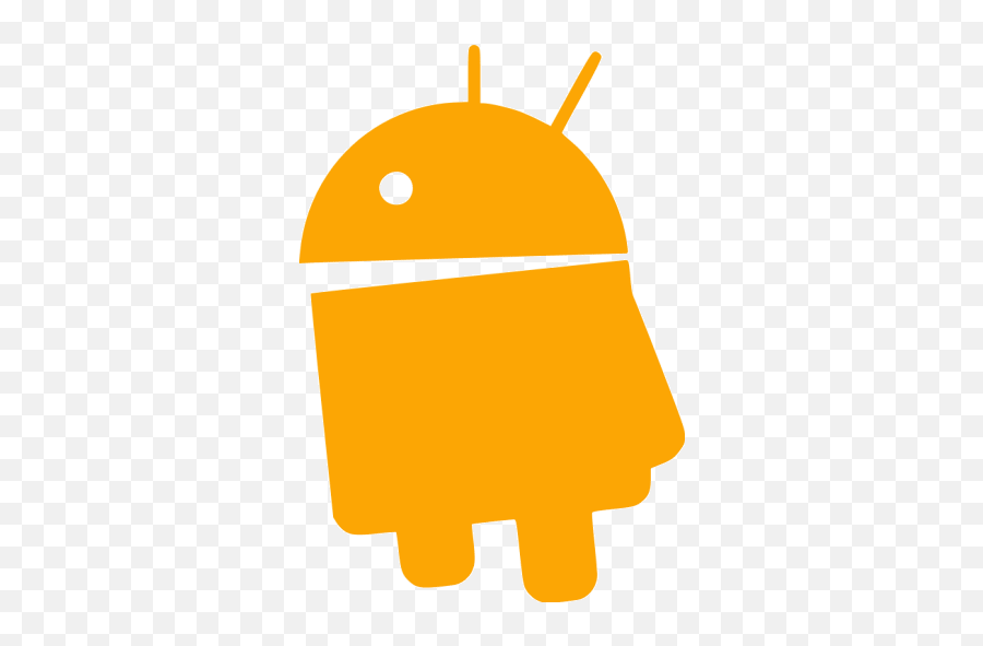 Orange Android 5 Icon - Free Orange Android Icons Android Icon Png Black,Android Icon Sizes