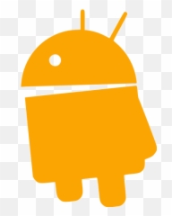 Orange Android 5 Icon - Free orange icons Android Icon Png Black