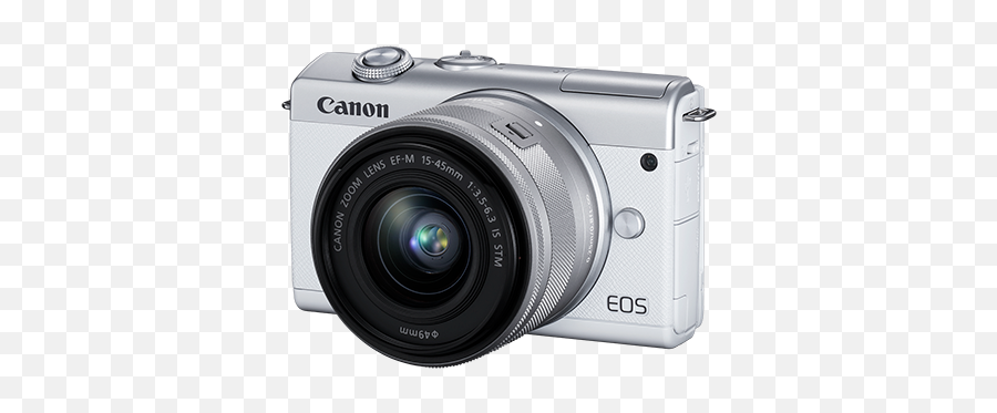 Eos M200 White Ef - M 15u201345mm Is Stm Silver Kit Eos M200 Canon Eos M200 15 45mm Png,Incase Icon Compact Pack