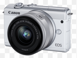 Eos M200 White Ef - 15u201345mm IS STM Silver Kit Canon Eos png