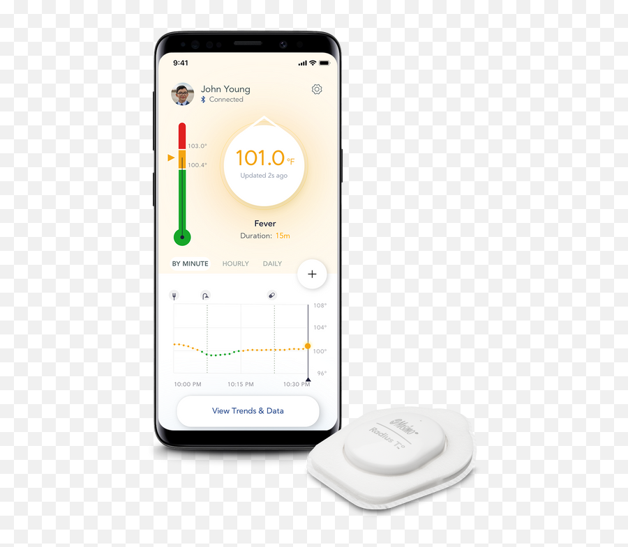 Radius T Wearable Thermometer - 3 Pack Electronics Brand Png,Ipod Ios 9 Clock Icon