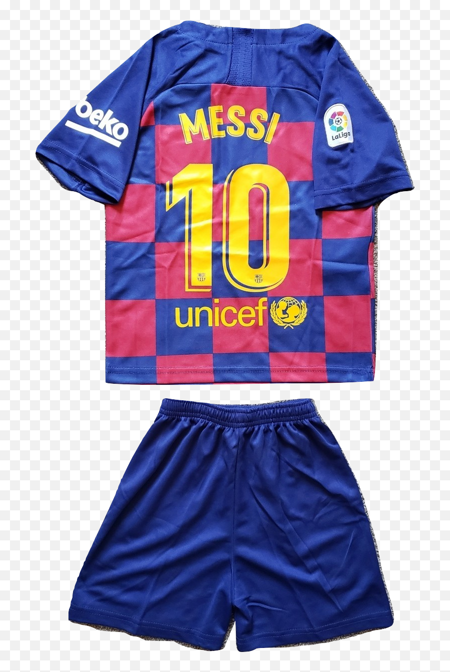 Fc Barcelona Kids Set Jersey Shorts Conjunto De Niños Camiseta Messi 10 - Conjunto De Messi Para Niños Png,Messi Transparent