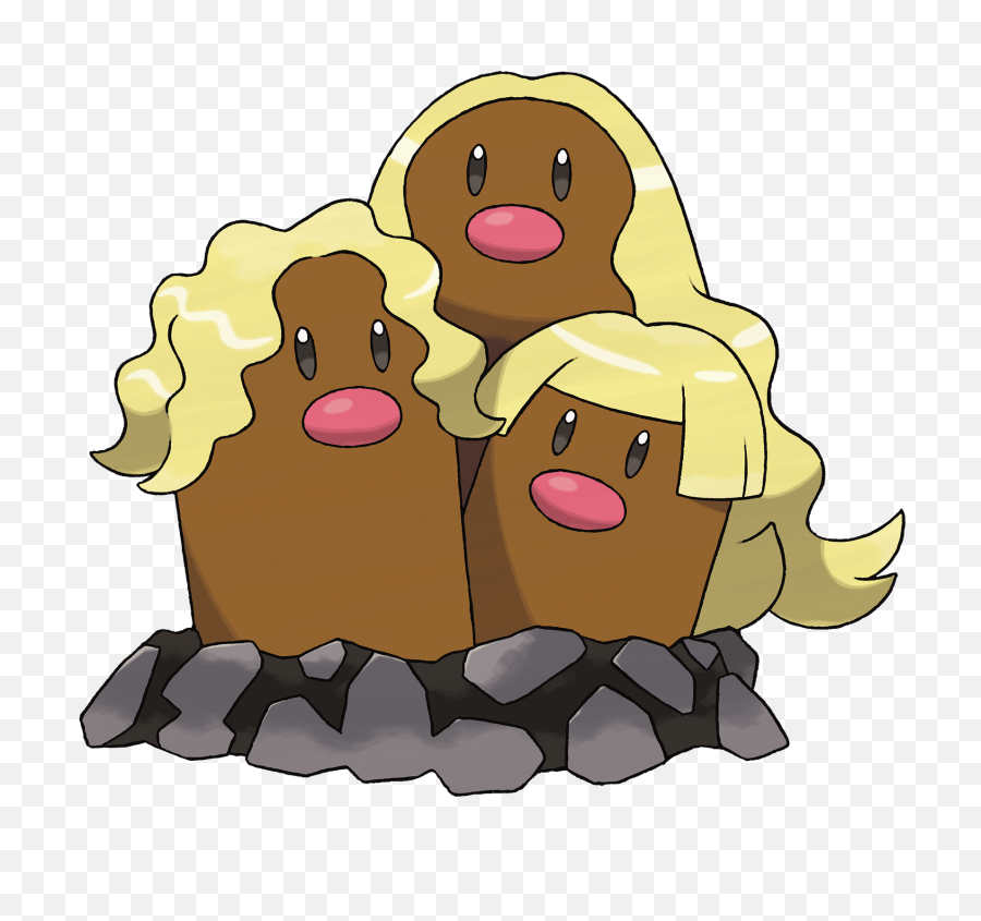 Pokémon Sun And Moon Somehow Make Dugtrio More Ridiculous - Pokemon Dugtrio Alola Png,Incineroar Png