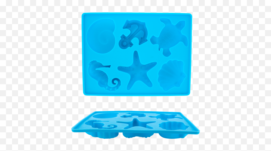 Icecube Tray - Sea Shell Blue Bath Toy Png,Blue Shell Png