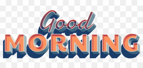 Good Morning Snapchat Community Filter - Calligraphy png