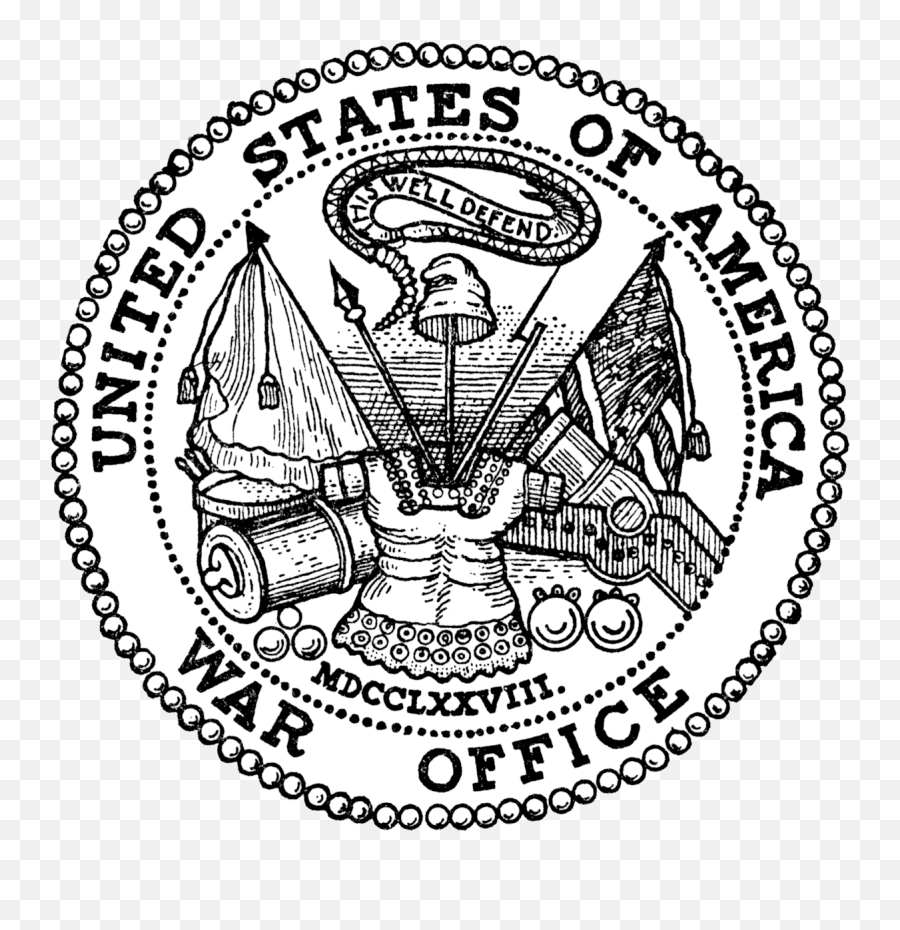 Seal And Emblem Of The United States Department Army - Us War Office Seal Png,Us Army Logo Png