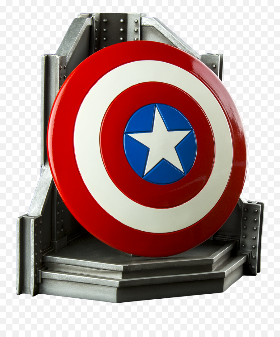 Shield Bookend By Gentle Giants Studio - Marvel Captain Escudo Capitan America Rasgado Png,Captain America Shield Png