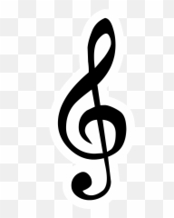 Clef Note Png Transparent Images All - G Clef Clipart,Peace Sign Transparent Background