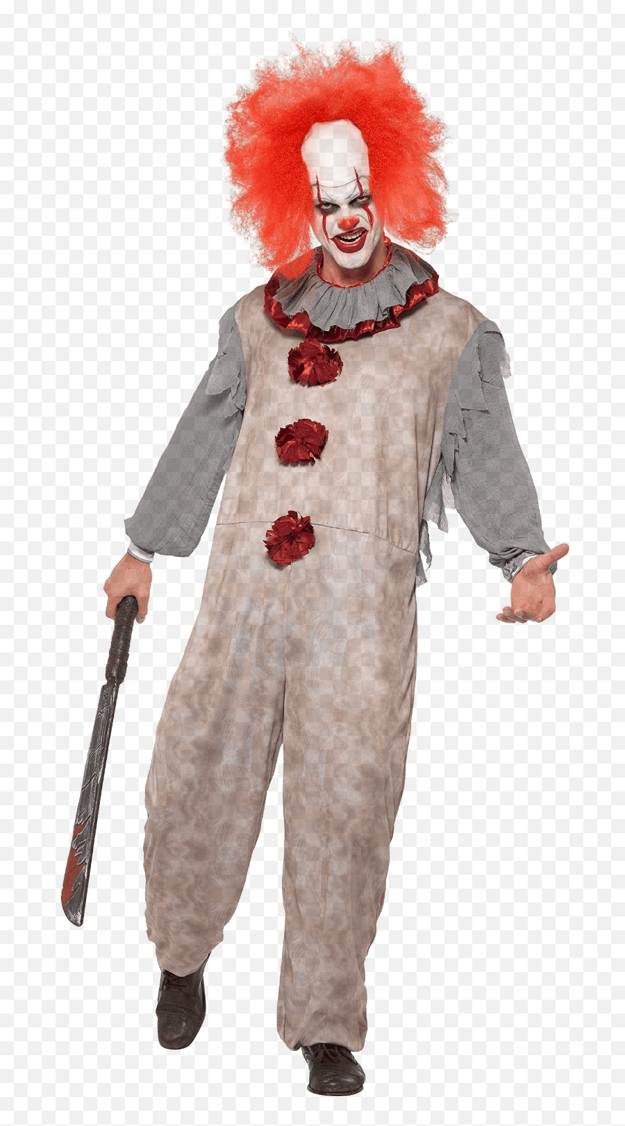 Smiffys Vintage Clown Costume For Men L - 40325l Clown Outfit Png,Clown Wig Png