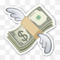 Money Falling From The Sky Png - Flying Emoji Transparent