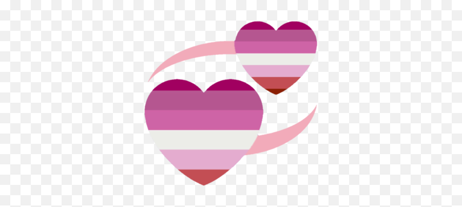 Heartslesbian - Discord Emoji Lesbian Heart Discord Emoji Png,Heart Emojis Png