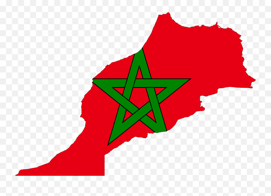 Download Morocco Flag High - Morocco Map With Flag Png,High Quality Png