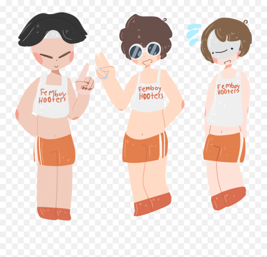 Yall Wanted Femboy Hooters I Give You - Cartoon Png,Hooters Logo Png