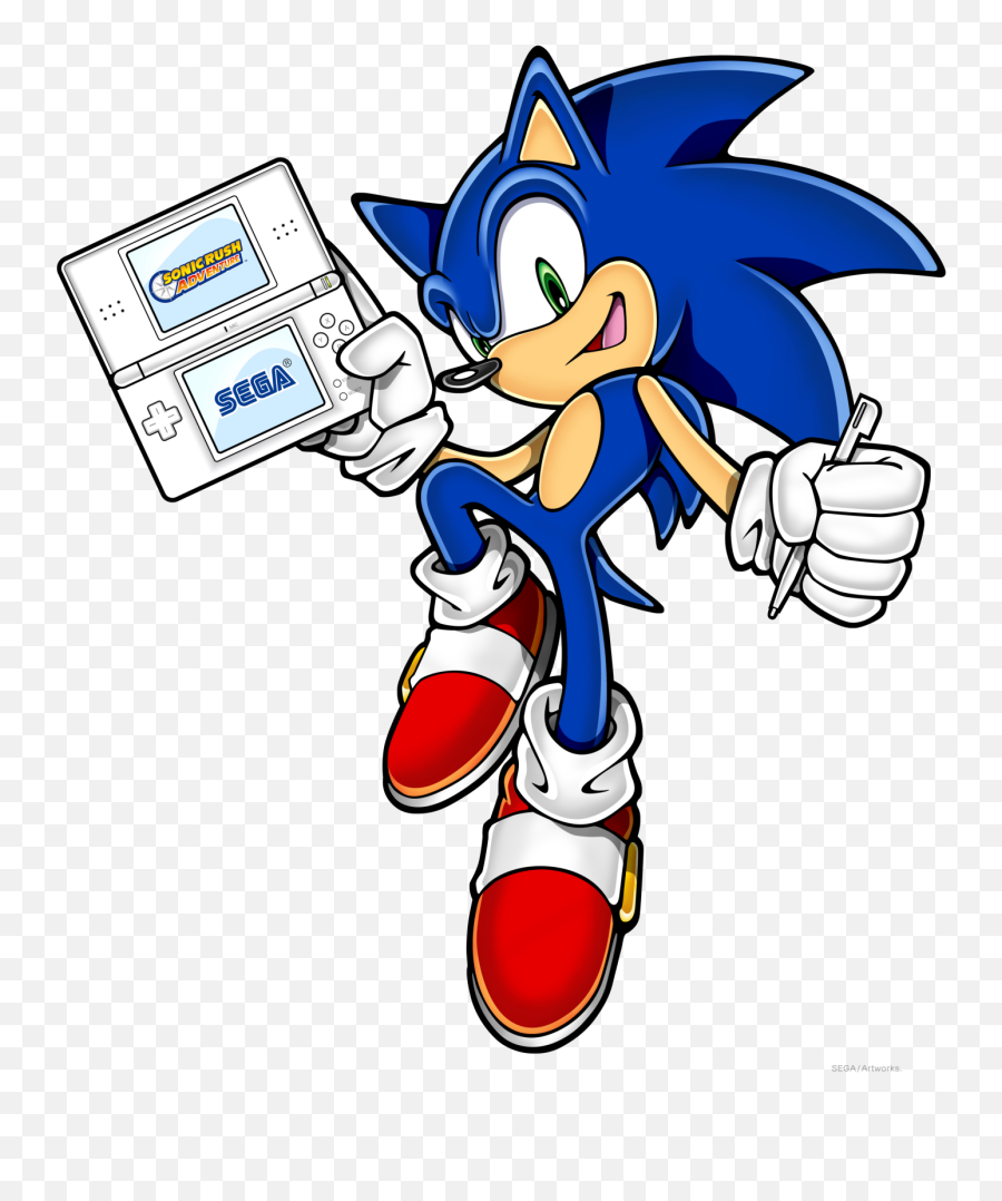 Sonic The Hedgehog Clipart Transparent - Sonic With A Ds Png,Hedgehog Transparent