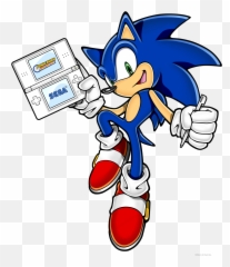 Sonic The Hedgehog Clipart Transparent - Sonic With A Ds Png,Hedgehog Transparent