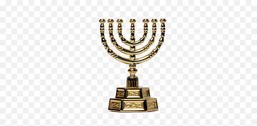 Menorah - Gold Lampstand Png,Menorah Png