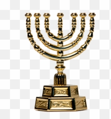 Menorah - Gold Lampstand Png,Menorah Png