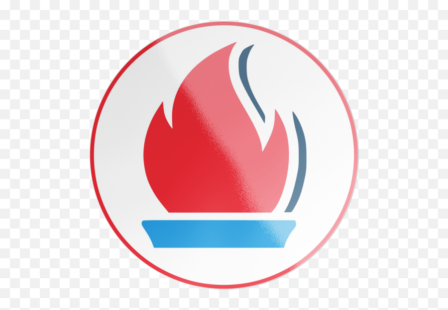 Liberty Flame Circle Sticker - Circle Png,Flame Circle Png