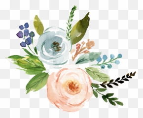 Fine Watercolor Flower Transparent - Vector Png