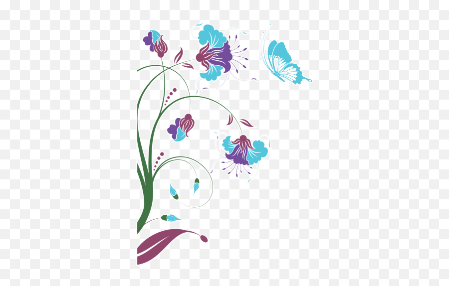 Download Curtido Curtir Compartilhar - Floral Border Designs Butterfly Png,Border Designs Png