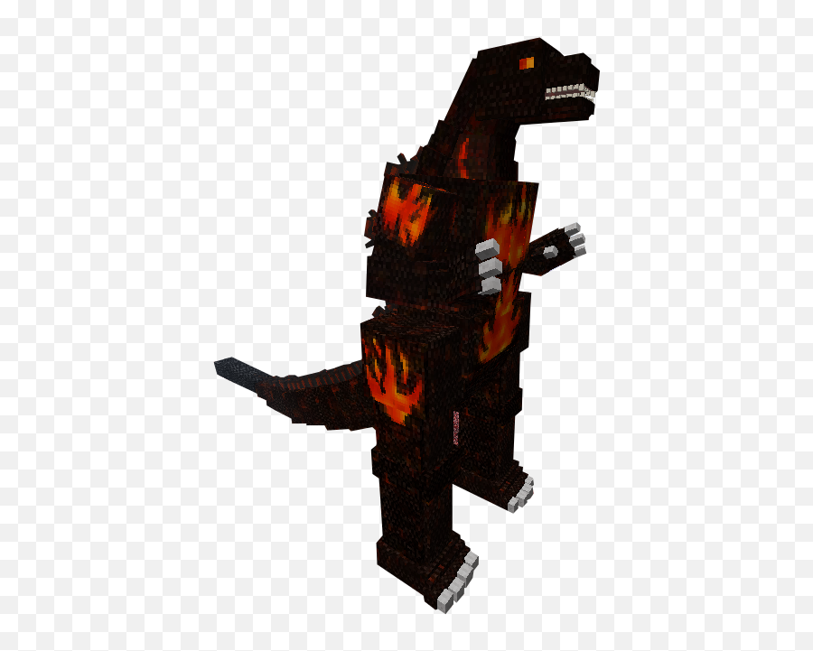 Download Minecraft Burning Godzilla Png