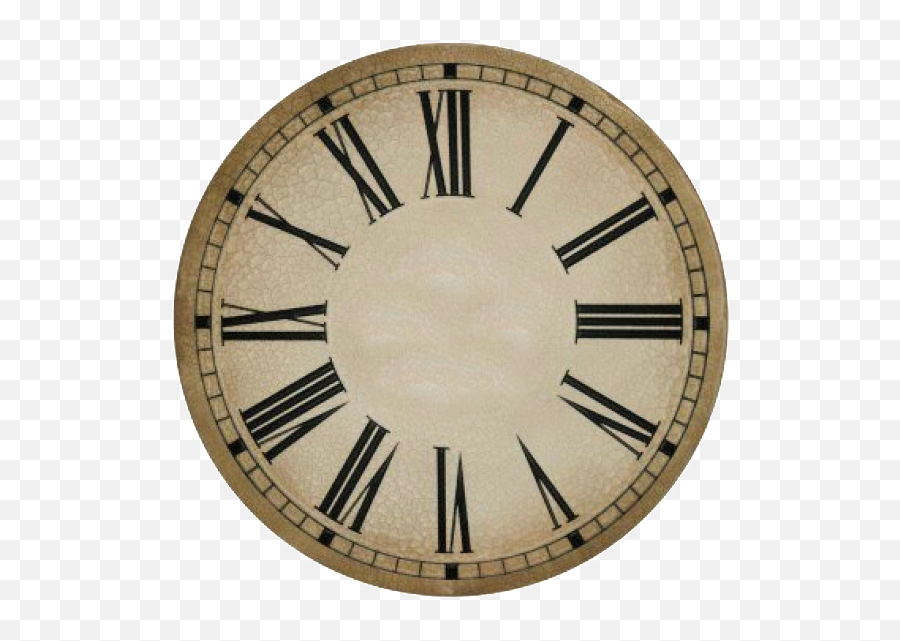 Retro Clock Without Hands Free Image - Do We Find Roman Numerals Today Png,Clock Hands Png