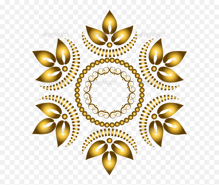 Collection Of Gold Patterned Borders And Items - Portable Network Graphics Png,Gold Border Png