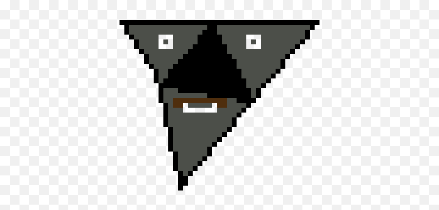 Lorule Triforce Dark Pooody Pixel Art Maker - Geometry Dash Demon Face Pixel Png,Triforce Logo