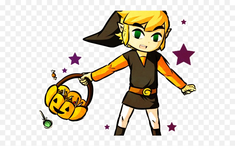 Toon Link Halloween - Zelda Halloween Link Fan Art Png,Toon Link Png