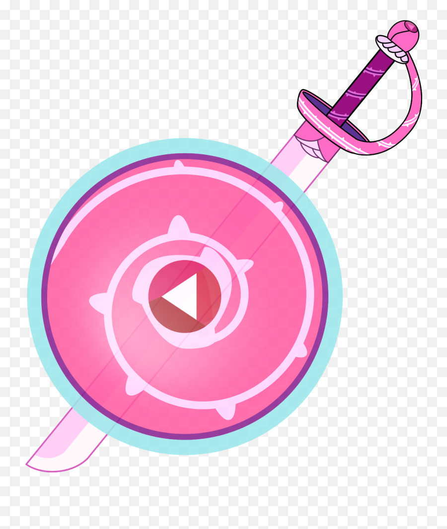 Made Roses Shield And Sword In Vector - Steven Universe Shield And Sword Png,Sword Vector Png