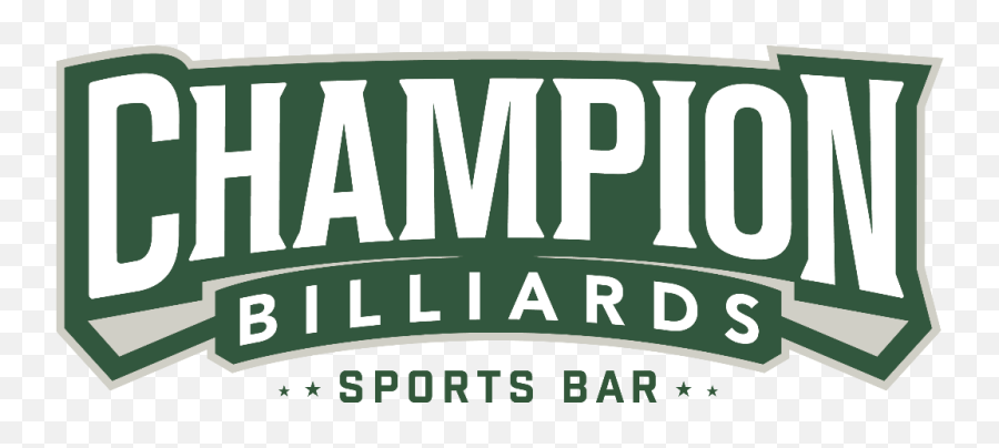 Champion Billiards Sports - Moschino Png,Champion Logo Font
