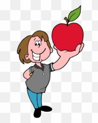 School Boy Apple Png Clipart - Holding An Apple Clip Art Example Of A Rhyming Poem,Apple Clipart Transparent