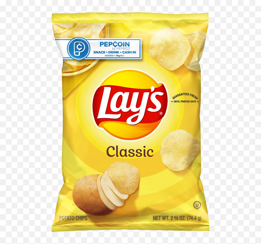 Layu0027s Classic Potato Chips 2625oz - Delivered In Minutes Lays Classic Oz Png,Lays Chips Logo