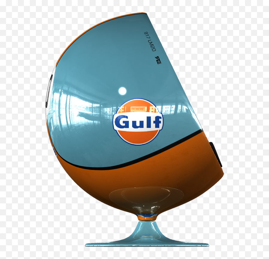 Gulf Art Ball Chair Made In France - Egg Chair Gulf Png,Gulf Oil Logo