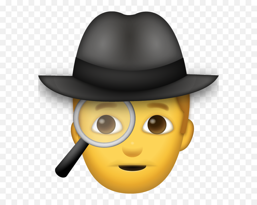 Man Detective Emoji Free Download Iphone Emojis - Detective Emoji Png,Man Emoji Png
