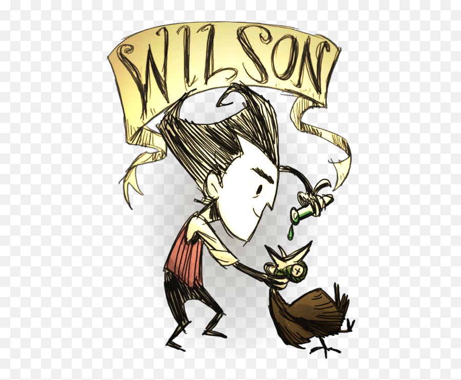 Wilson - Wilson From Don T Starve Png,Don't Starve Together Logo